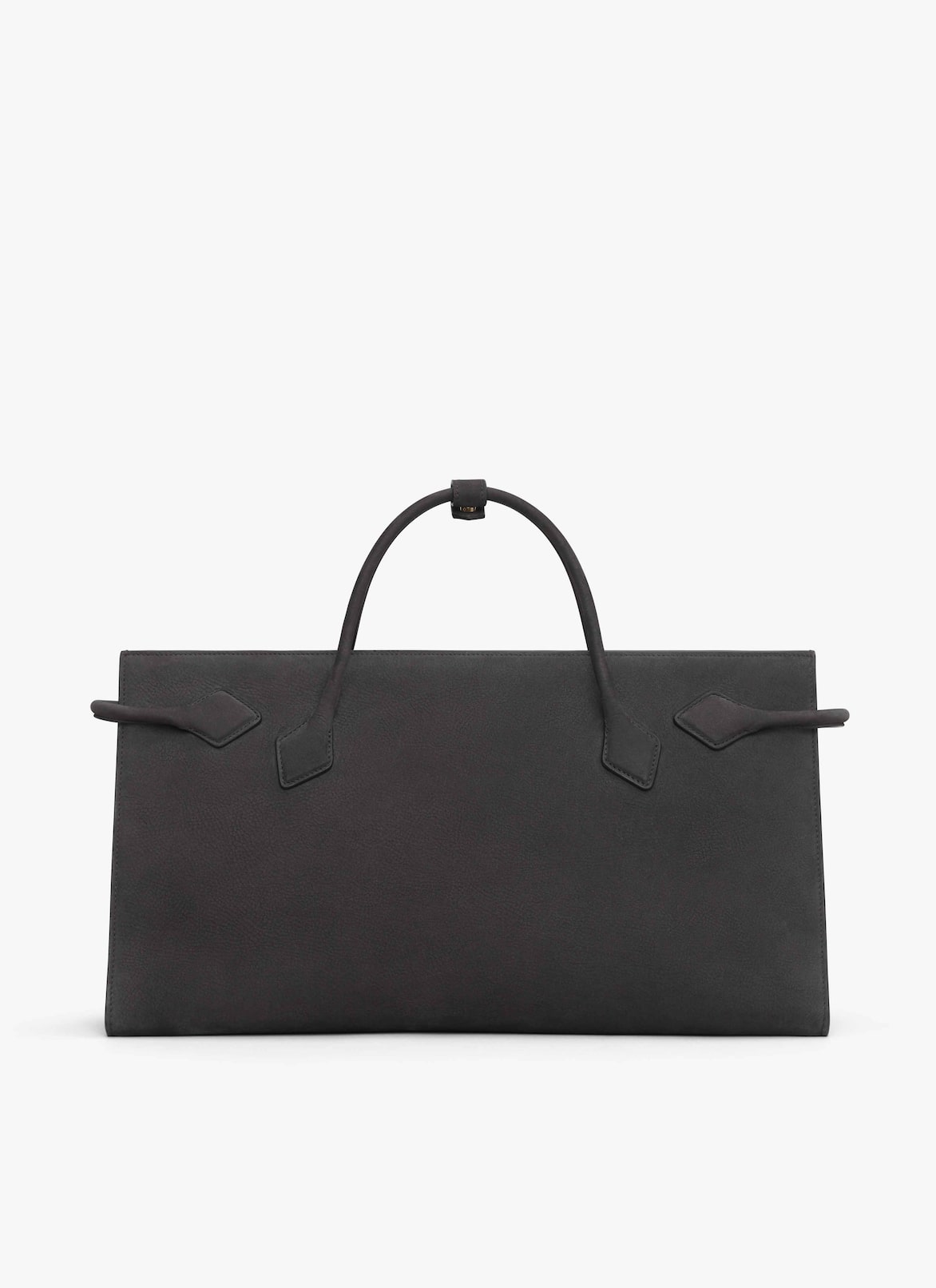 LE TECKEL TOTE BAG IN NUBUCK ALAÏA ANTHRACITE LE TECKEL TOTE BAG IN NUBUCK